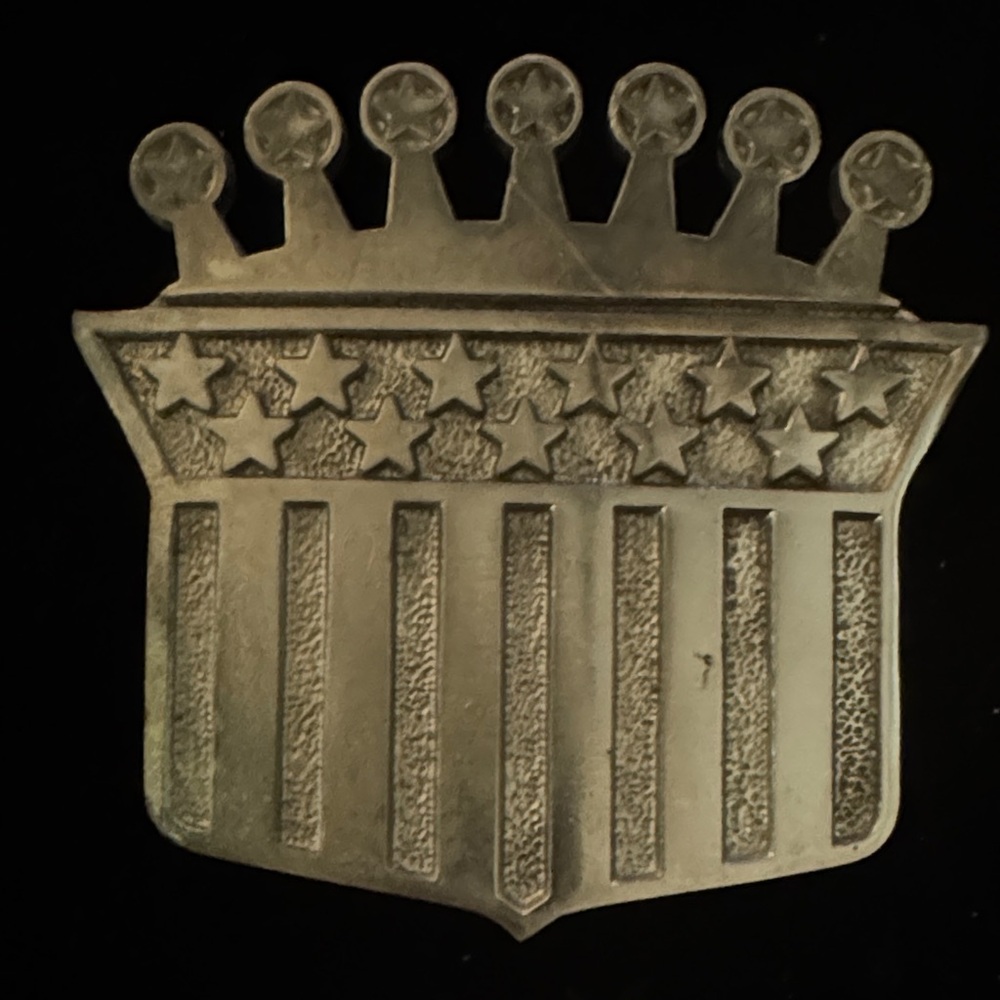 Silver Star Crown Belt Buckle